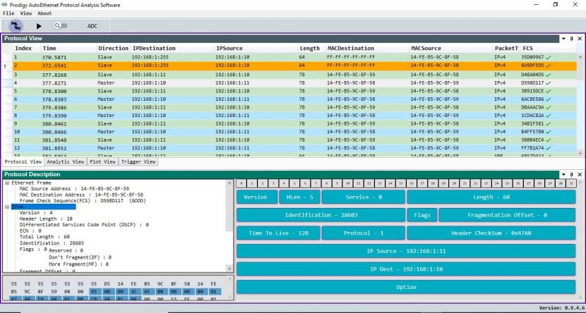 Prodigy Protocol Analyzer - (주)탐시스텍